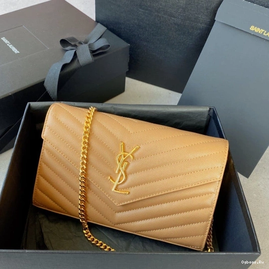 CHAIN CASSANDRE YSL WALLET MATELASSÉ 0717